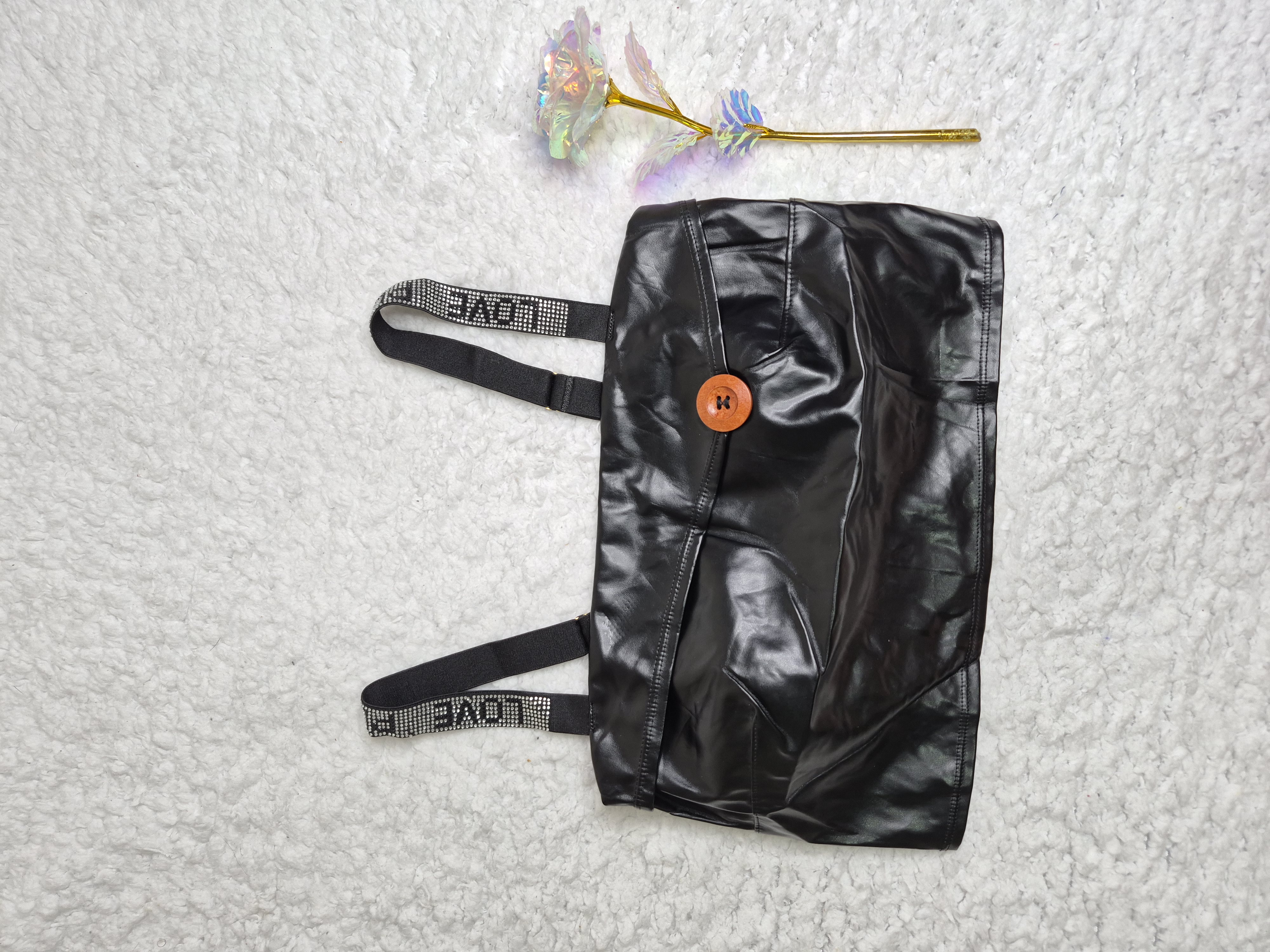 نیمتنه کاپ دار چرمی